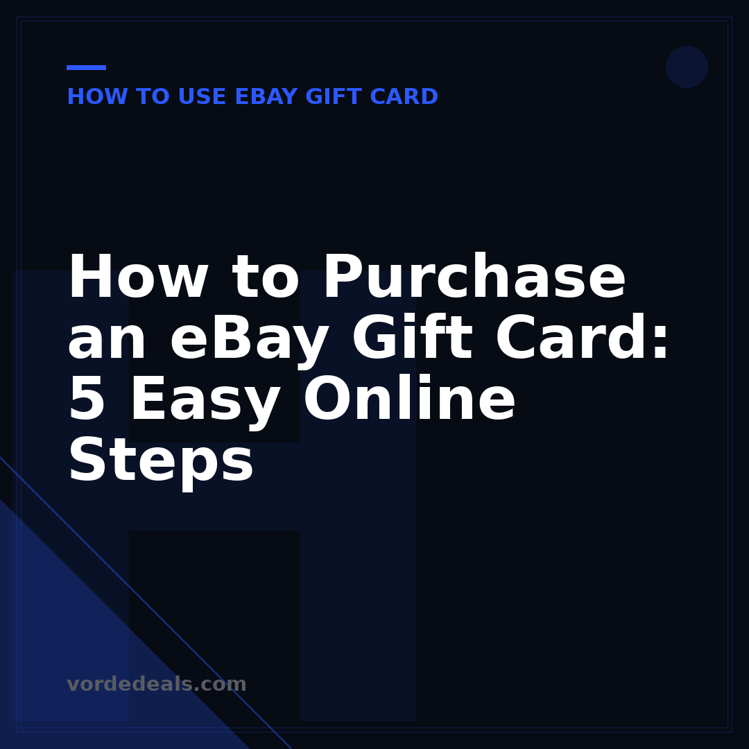 How to Purchase an eBay Gift Card: 5 Easy Online Steps