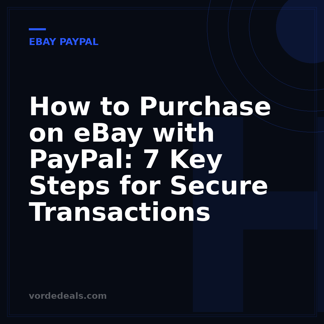 How to Purchase on eBay with PayPal: 7 Key Steps for Secure Transactions