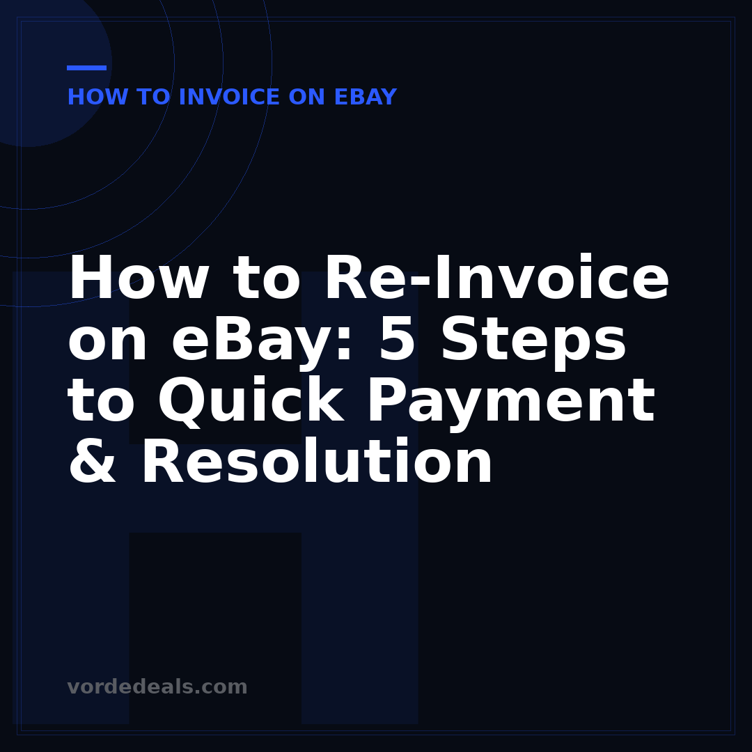 How to Re-Invoice on eBay: 5 Steps to Quick Payment & Resolution