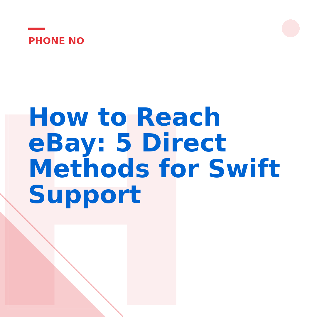 How to Reach eBay: 5 Direct Methods for Swift Support
