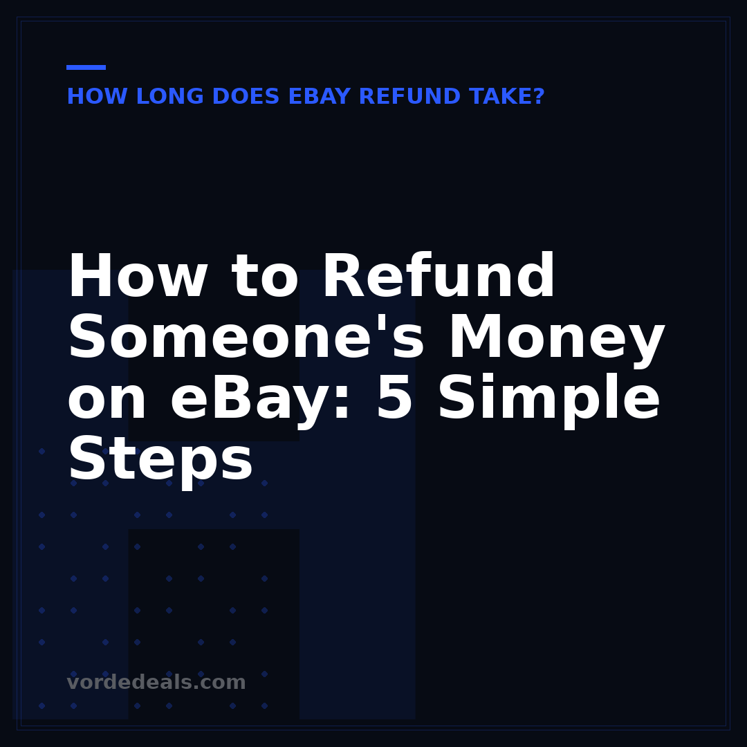How to Refund Someone's Money on eBay: 5 Simple Steps