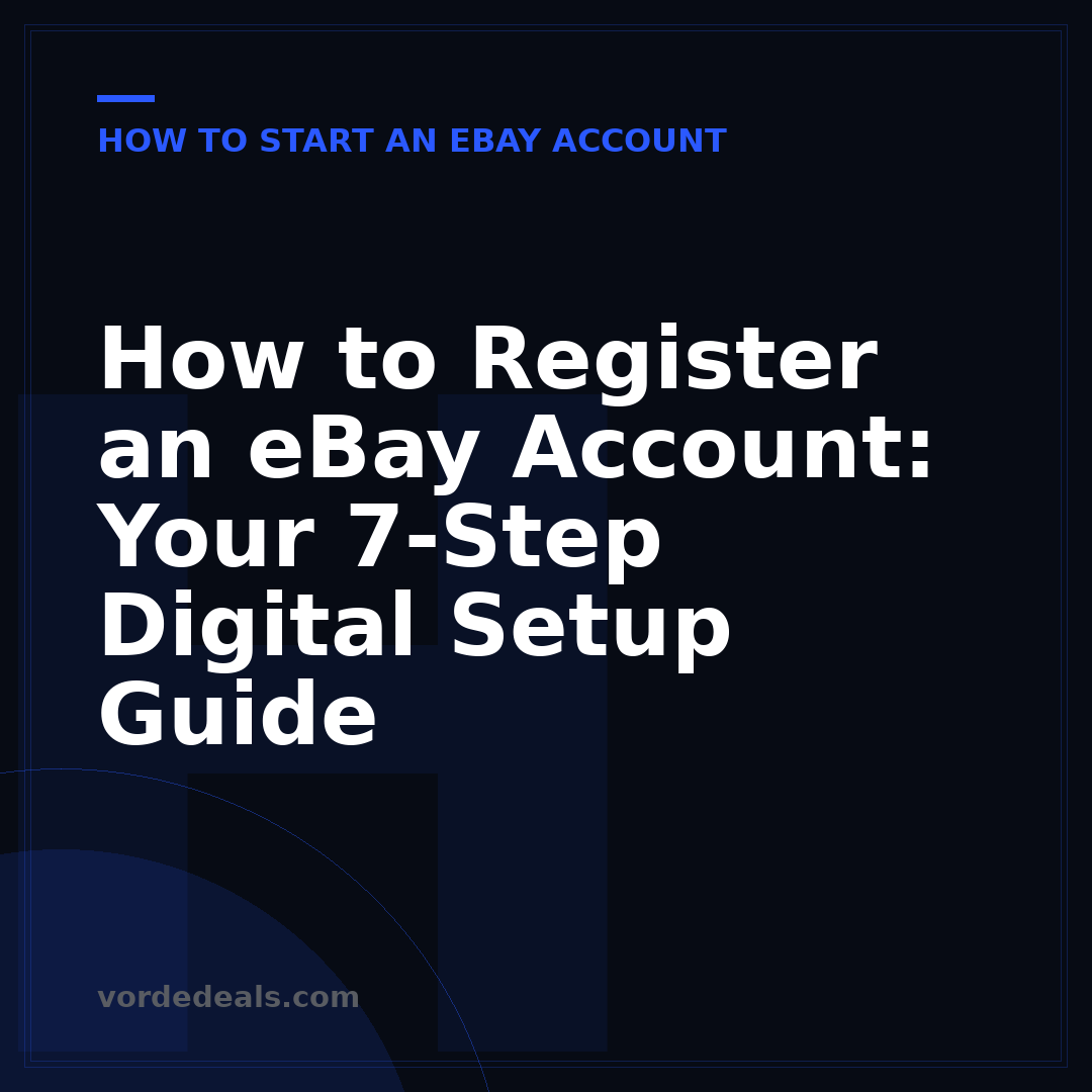 How to Register an eBay Account: Your 7-Step Digital Setup Guide