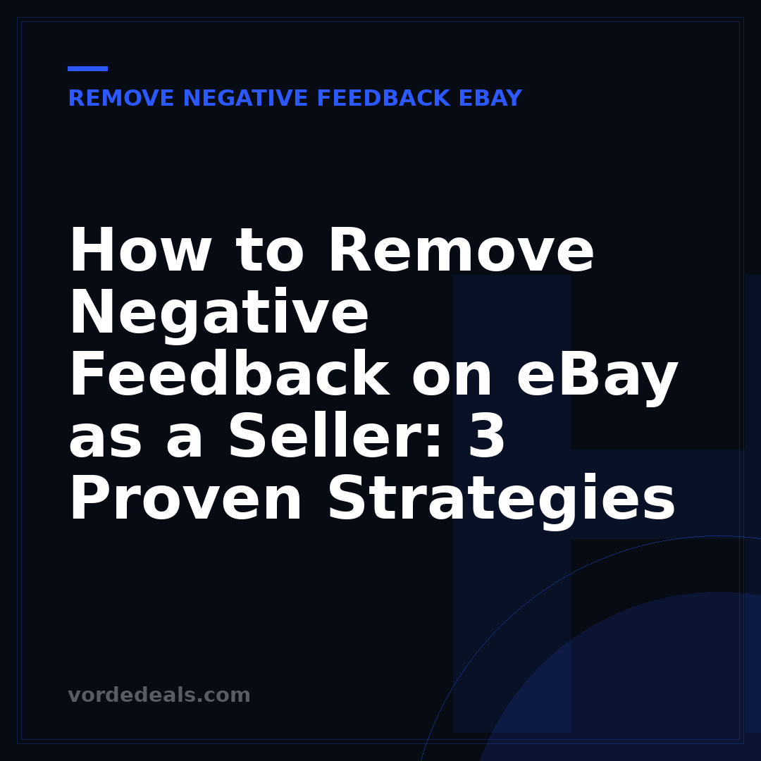 How to Remove Negative Feedback on eBay as a Seller: 3 Proven Strategies