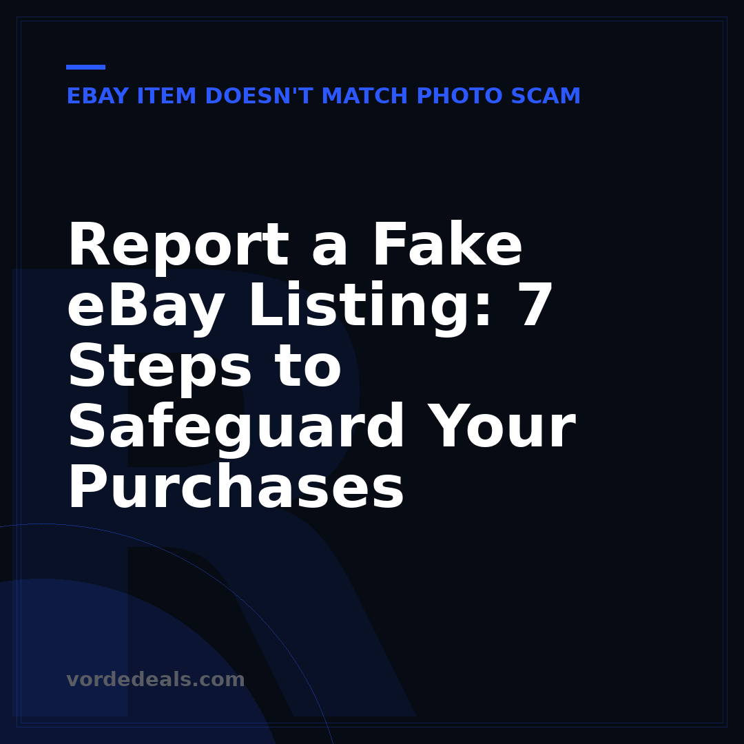 Report a Fake eBay Listing: 7 Steps to Safeguard Your Purchases