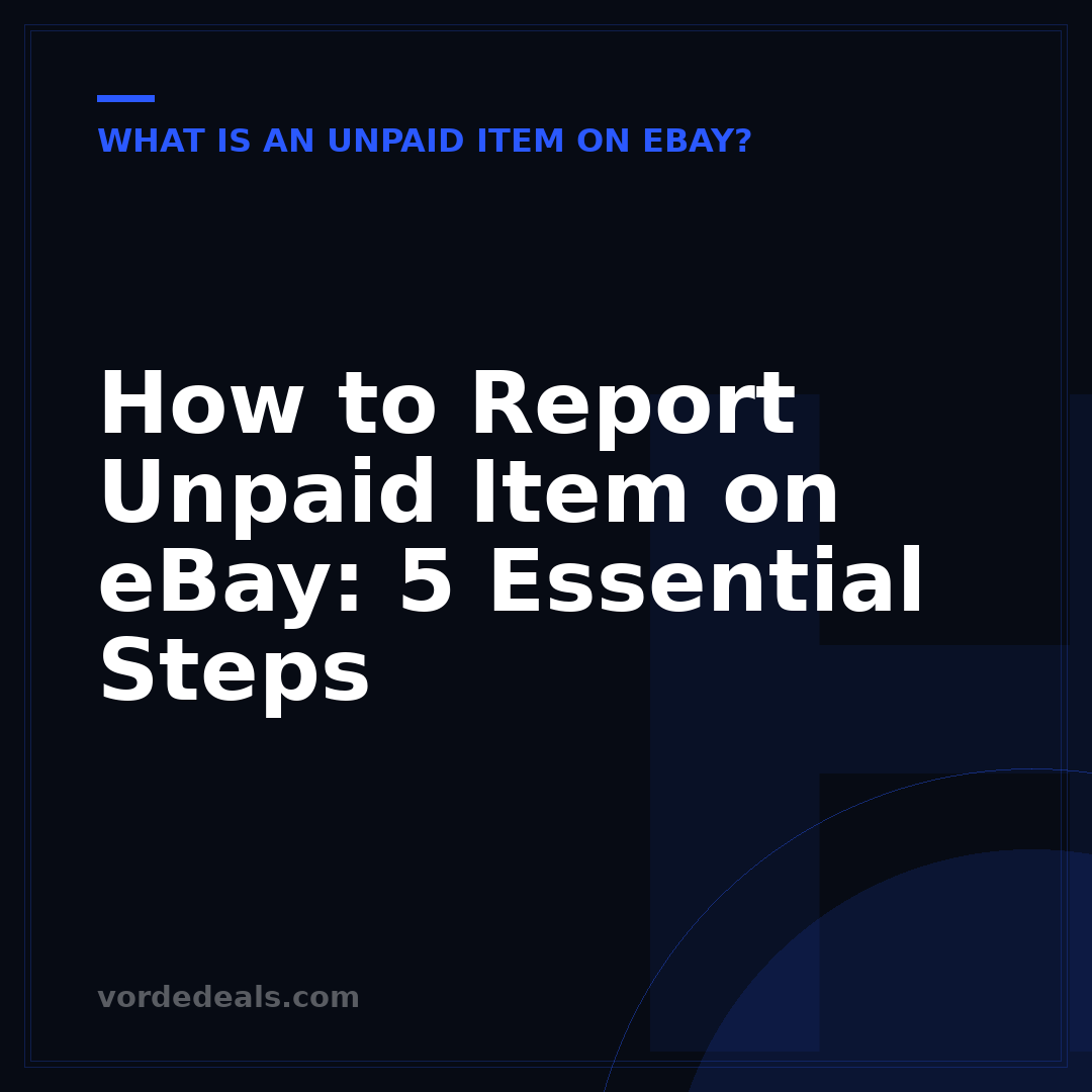 How to Report Unpaid Item on eBay: 5 Essential Steps