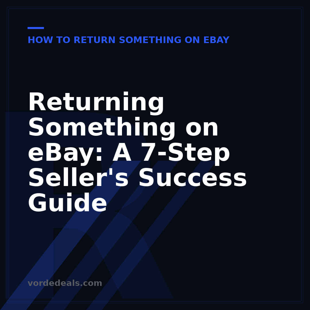 Returning Something on eBay: A 7-Step Seller's Success Guide