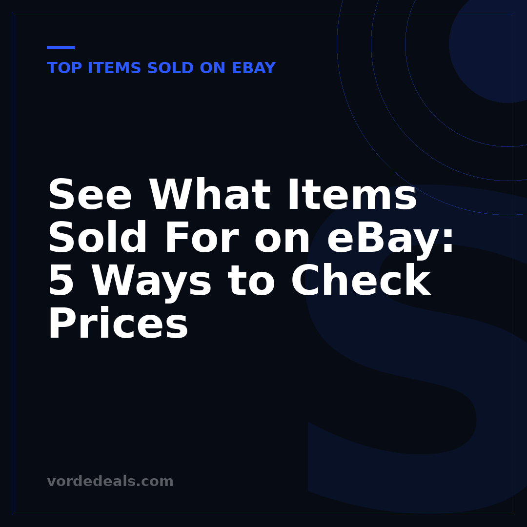 See What Items Sold For on eBay: 5 Ways to Check Prices