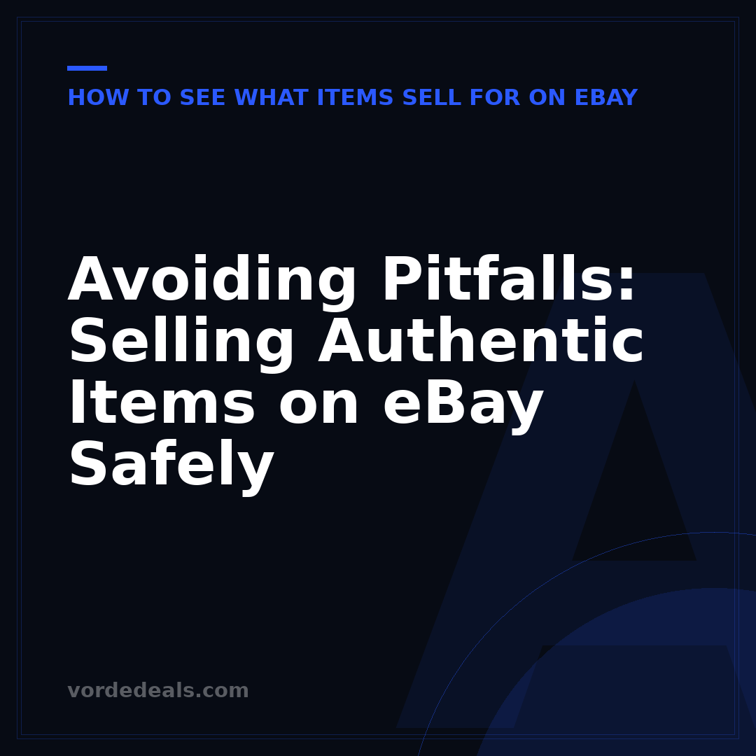 Avoiding Pitfalls: Selling Authentic Items on eBay Safely