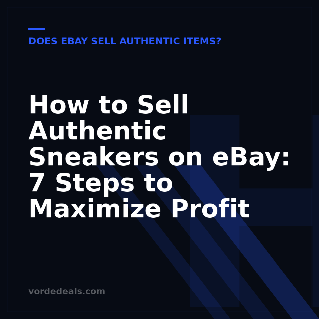 How to Sell Authentic Sneakers on eBay: 7 Steps to Maximize Profit