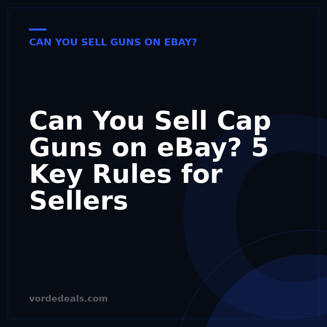 Can You Sell Cap Guns on eBay? 5 Key Rules for Sellers