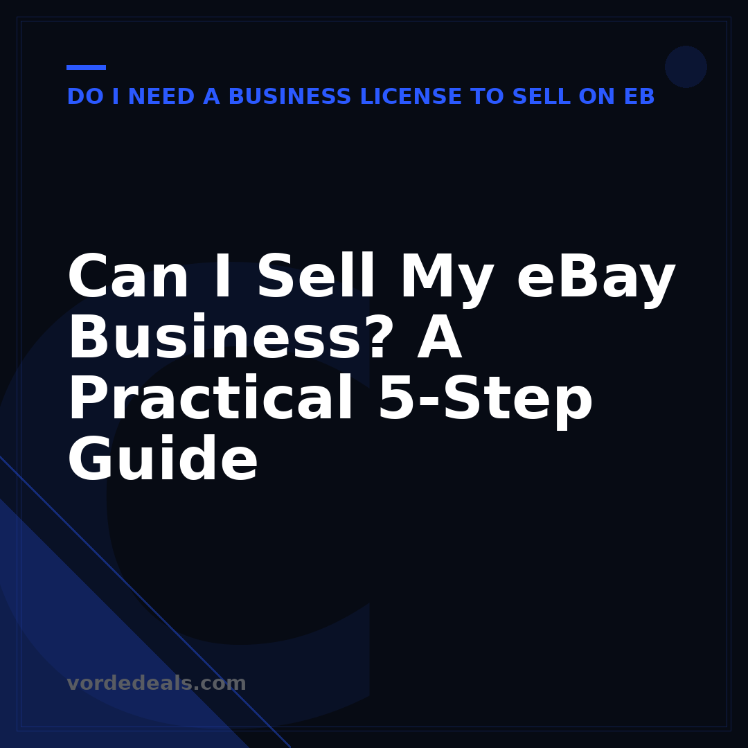 Can I Sell My eBay Business? A Practical 5-Step Guide
