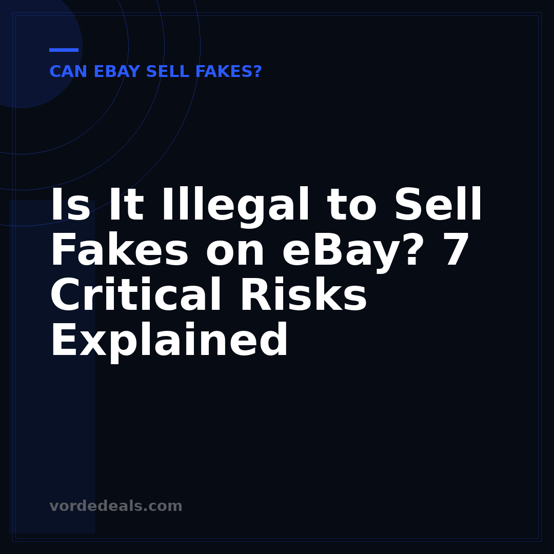 Is It Illegal to Sell Fakes on eBay? 7 Critical Risks Explained