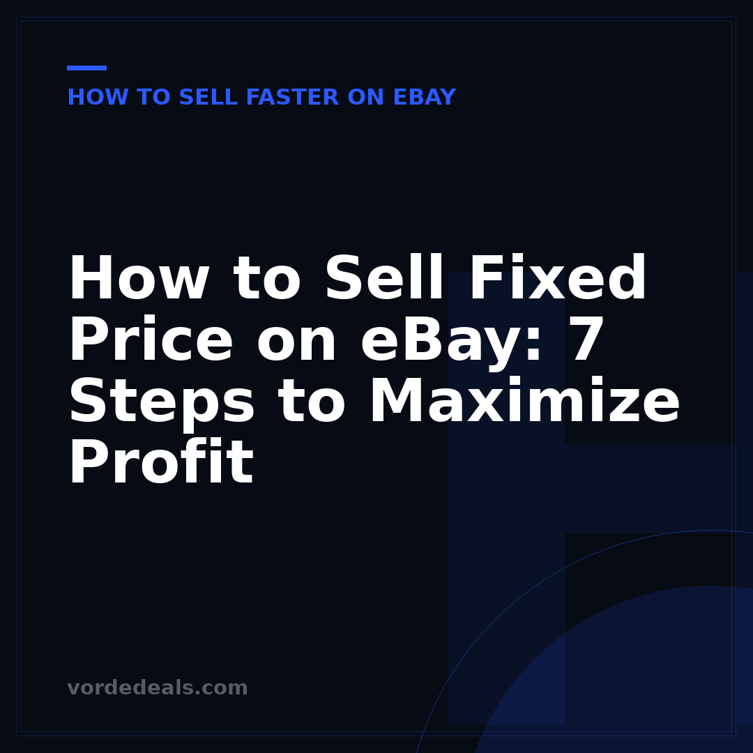 How to Sell Fixed Price on eBay: 7 Steps to Maximize Profit