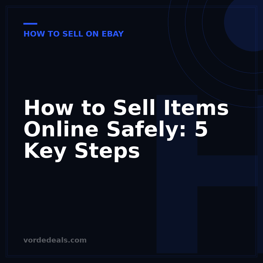 How to Sell Items Online Safely: 5 Key Steps