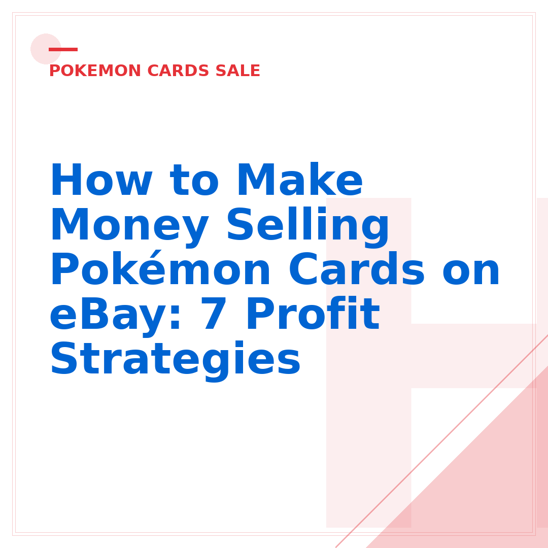 How to Make Money Selling Pokémon Cards on eBay: 7 Profit Strategies