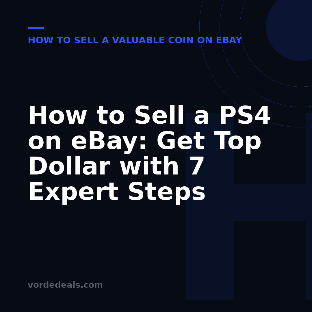 How to Sell a PS4 on eBay: Get Top Dollar with 7 Expert Steps