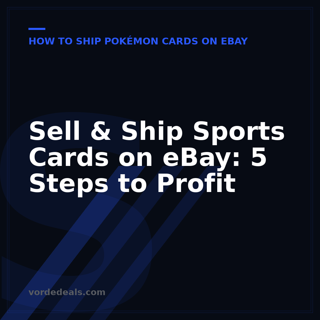 Sell & Ship Sports Cards on eBay: 5 Steps to Profit