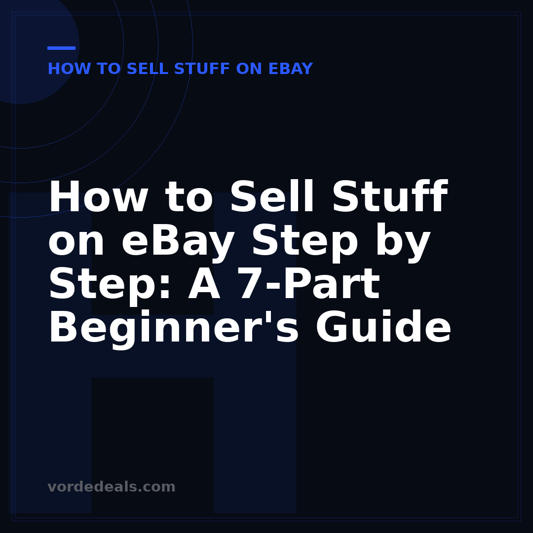 How to Sell Stuff on eBay Step by Step: A 7-Part Beginner's Guide