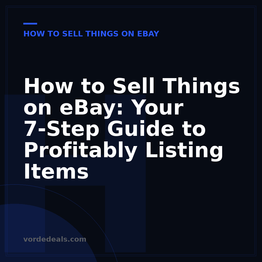 How to Sell Things on eBay: Your 7-Step Guide to Profitably Listing Items