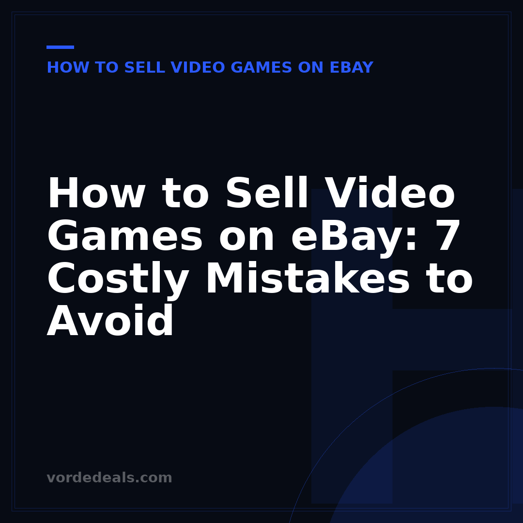 How to Sell Video Games on eBay: 7 Costly Mistakes to Avoid