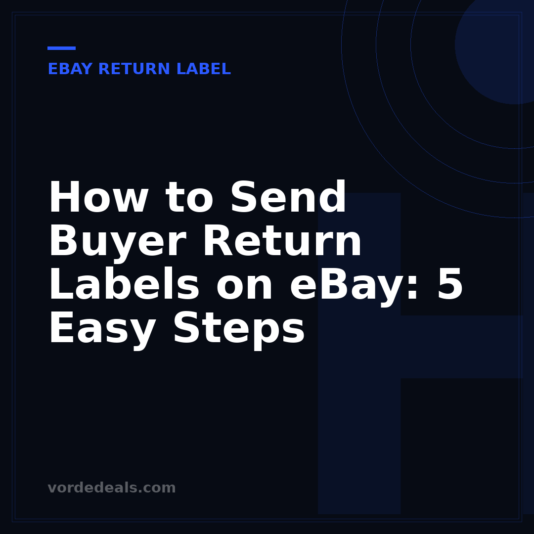How to Send Buyer Return Labels on eBay: 5 Easy Steps