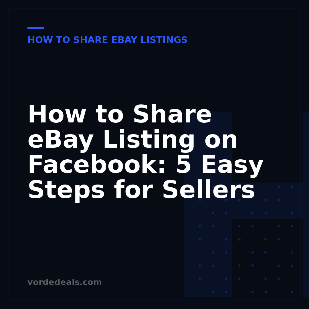 How to Share eBay Listing on Facebook: 5 Easy Steps for Sellers