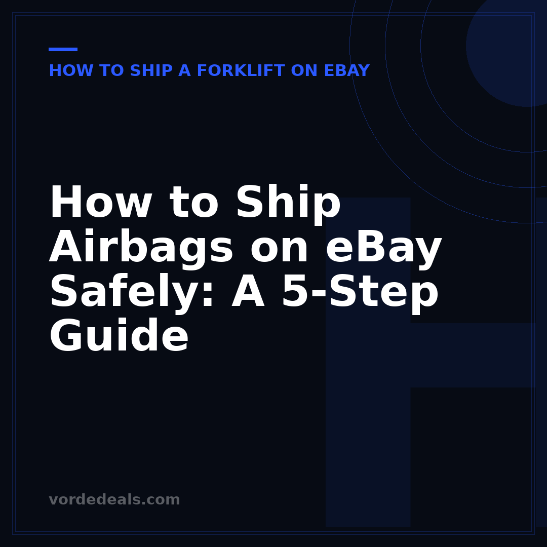 How to Ship Airbags on eBay Safely: A 5-Step Guide