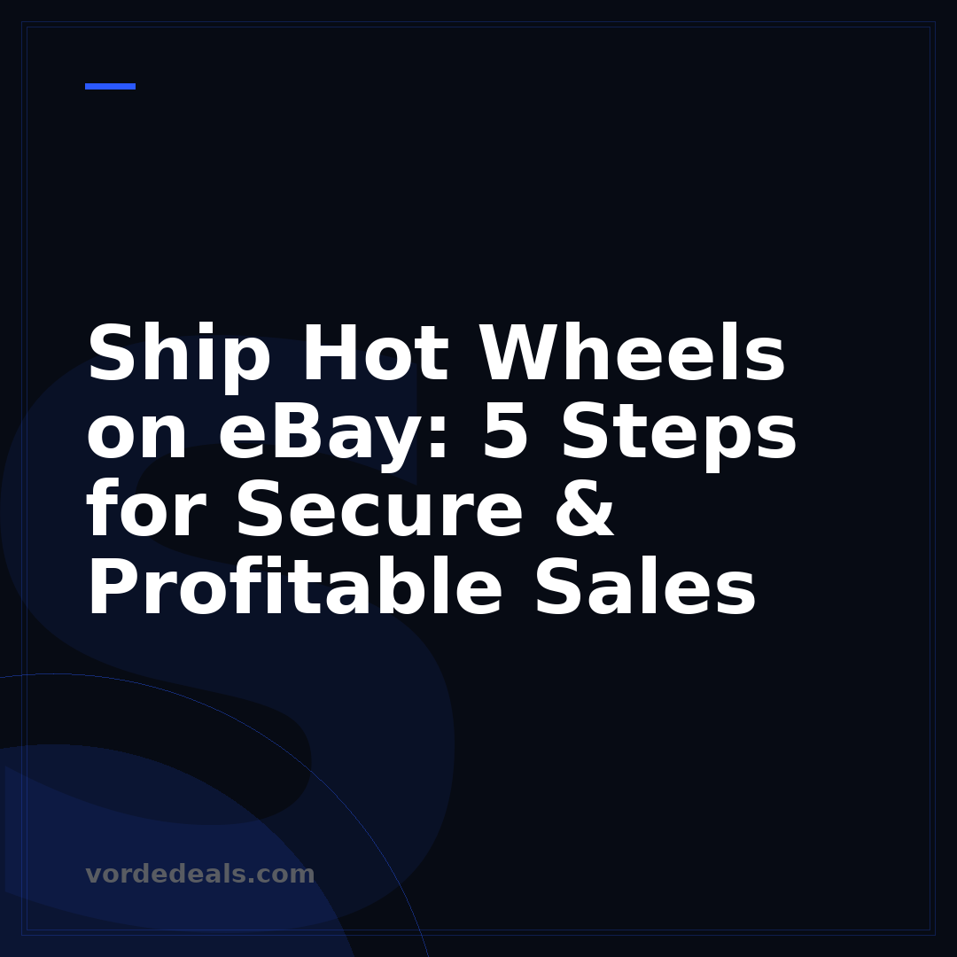 Ship Hot Wheels on eBay: 5 Steps for Secure & Profitable Sales