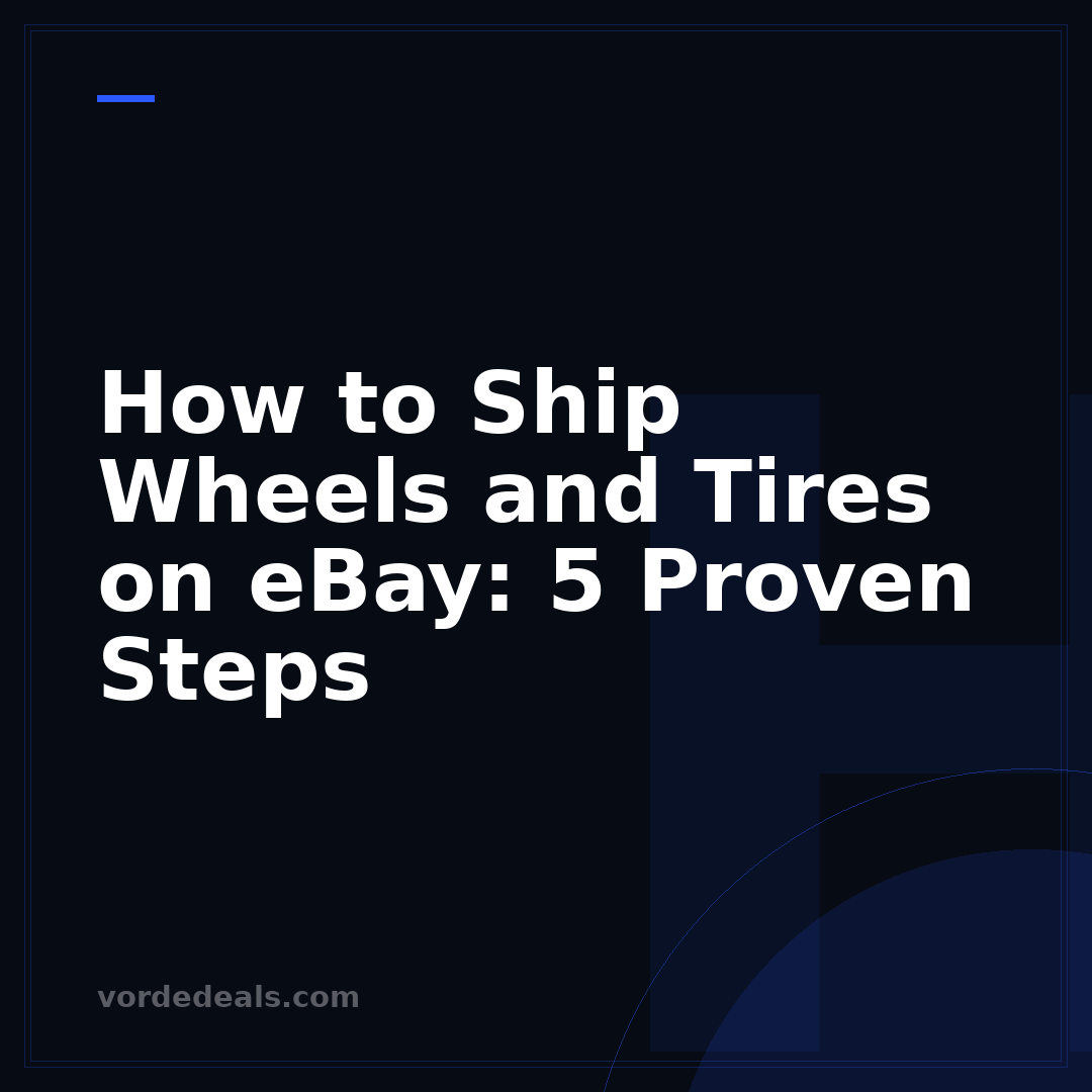 How to Ship Wheels and Tires on eBay: 5 Proven Steps