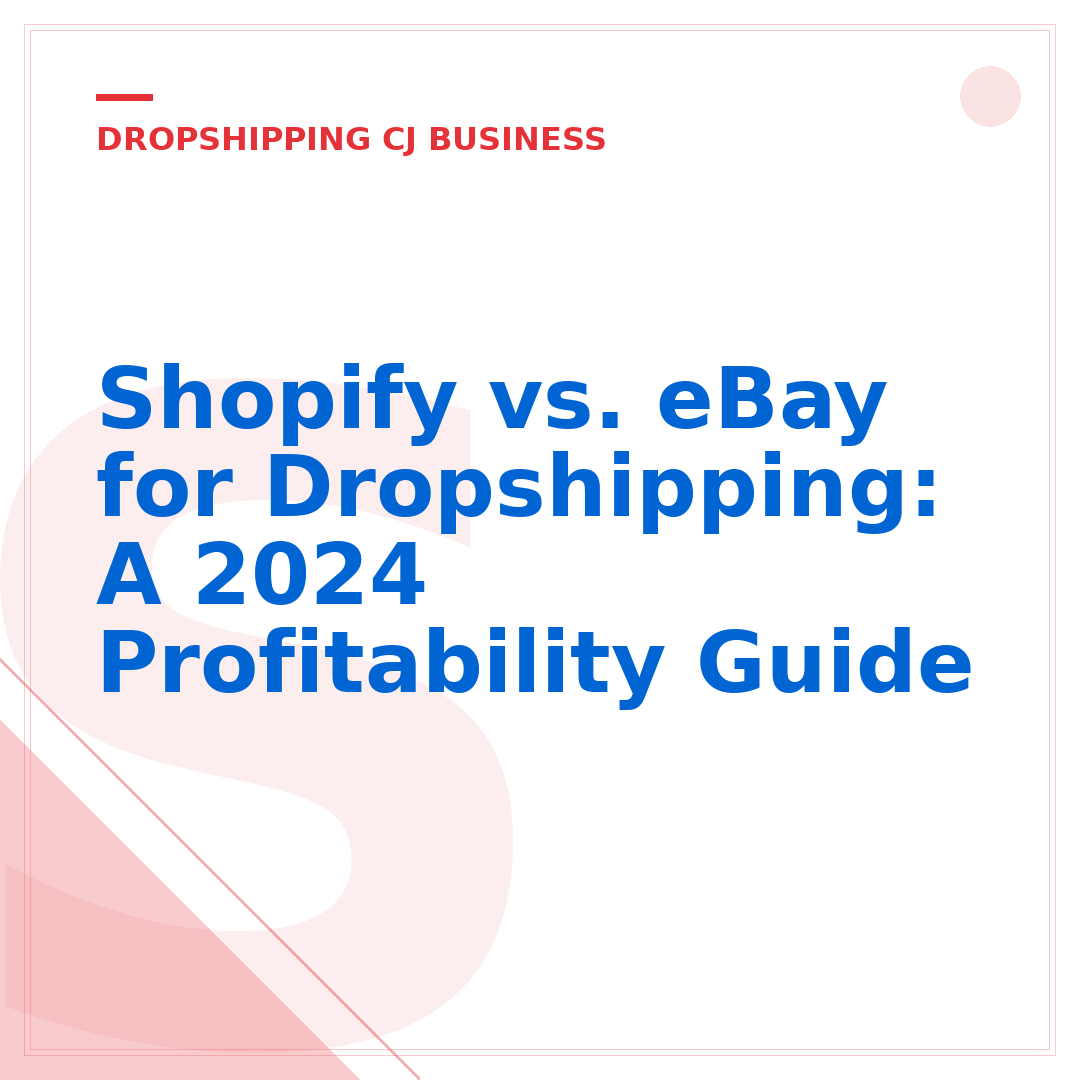 Shopify vs. eBay for Dropshipping: A 2024 Profitability Guide