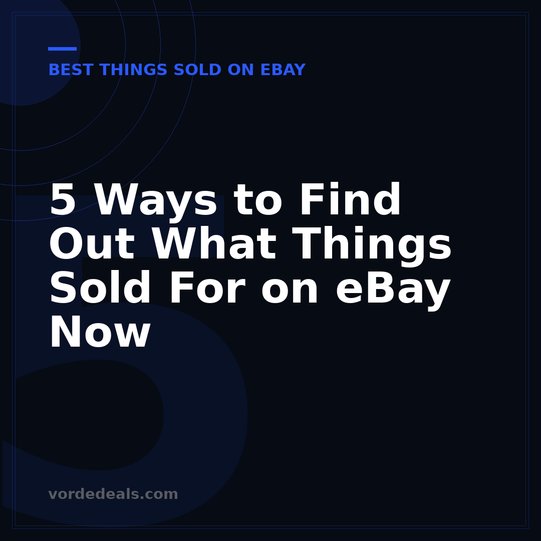 5 Ways to Find Out What Things Sold For on eBay Now