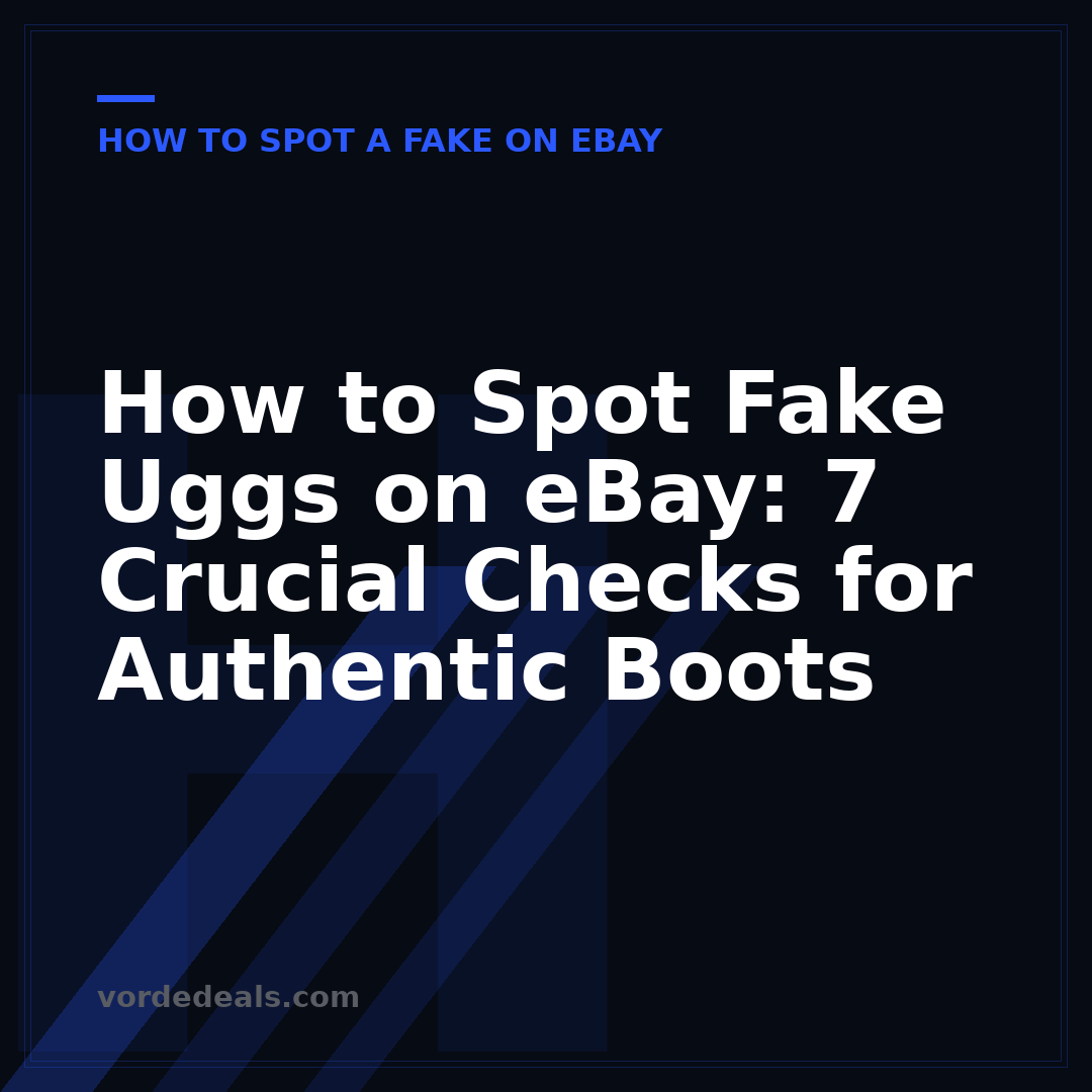 How to Spot Fake Uggs on eBay: 7 Crucial Checks for Authentic Boots