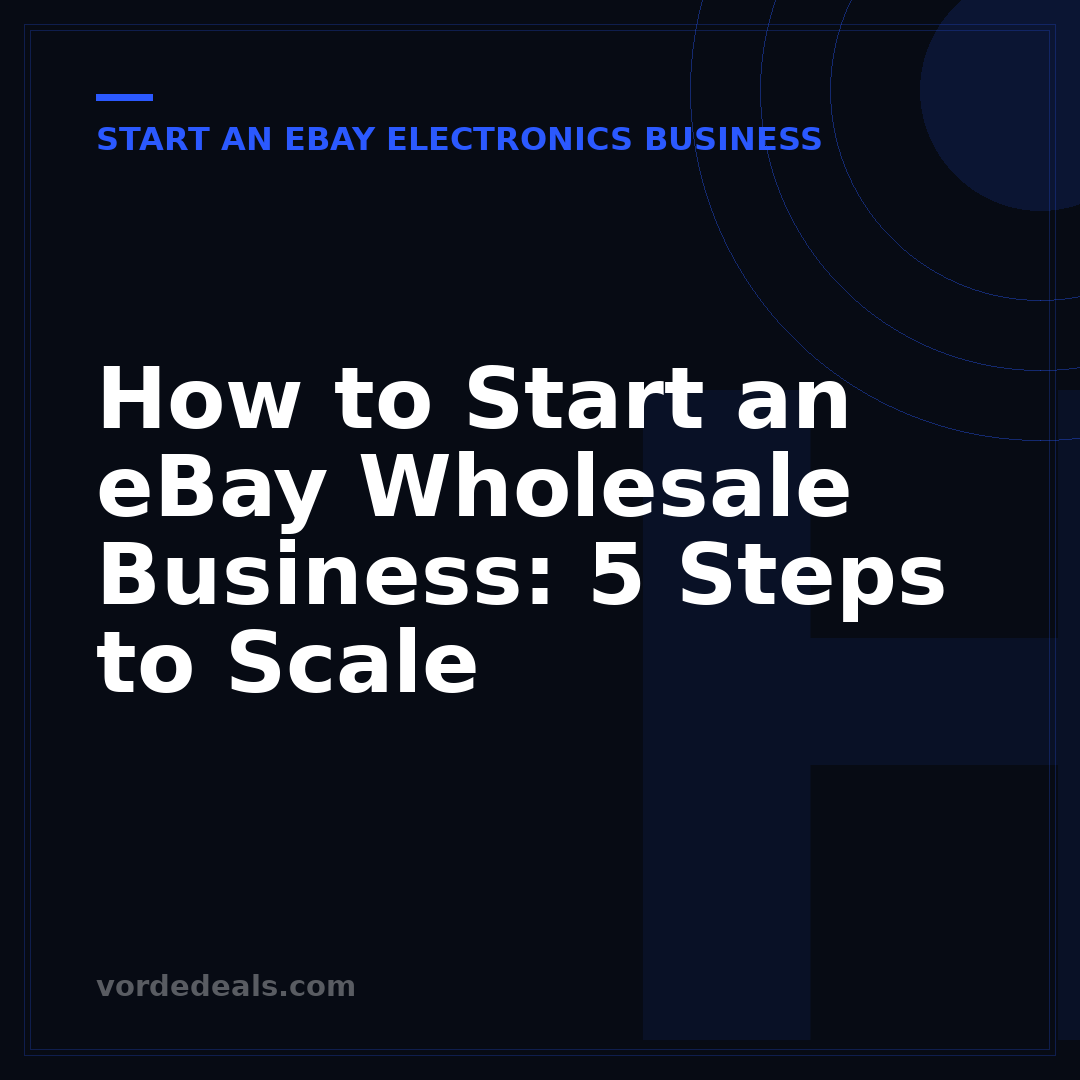How to Start an eBay Wholesale Business: 5 Steps to Scale