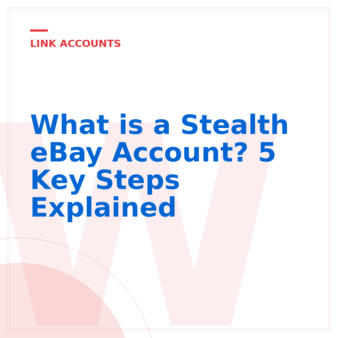 What is a Stealth eBay Account? 5 Key Steps Explained