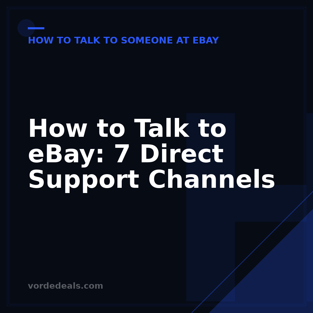 How to Talk to eBay: 7 Direct Support Channels