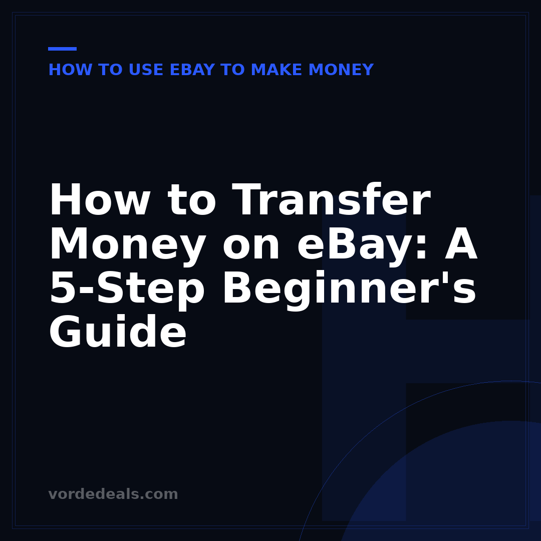 How to Transfer Money on eBay: A 5-Step Beginner's Guide