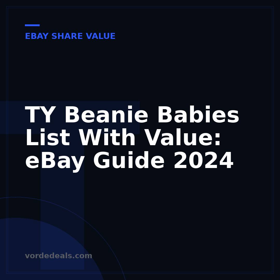TY Beanie Babies List With Value: eBay Guide 2024