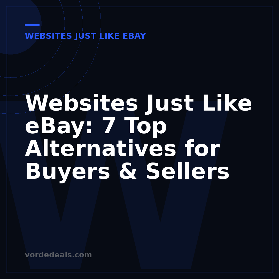 Websites Just Like eBay: 7 Top Alternatives for Buyers & Sellers