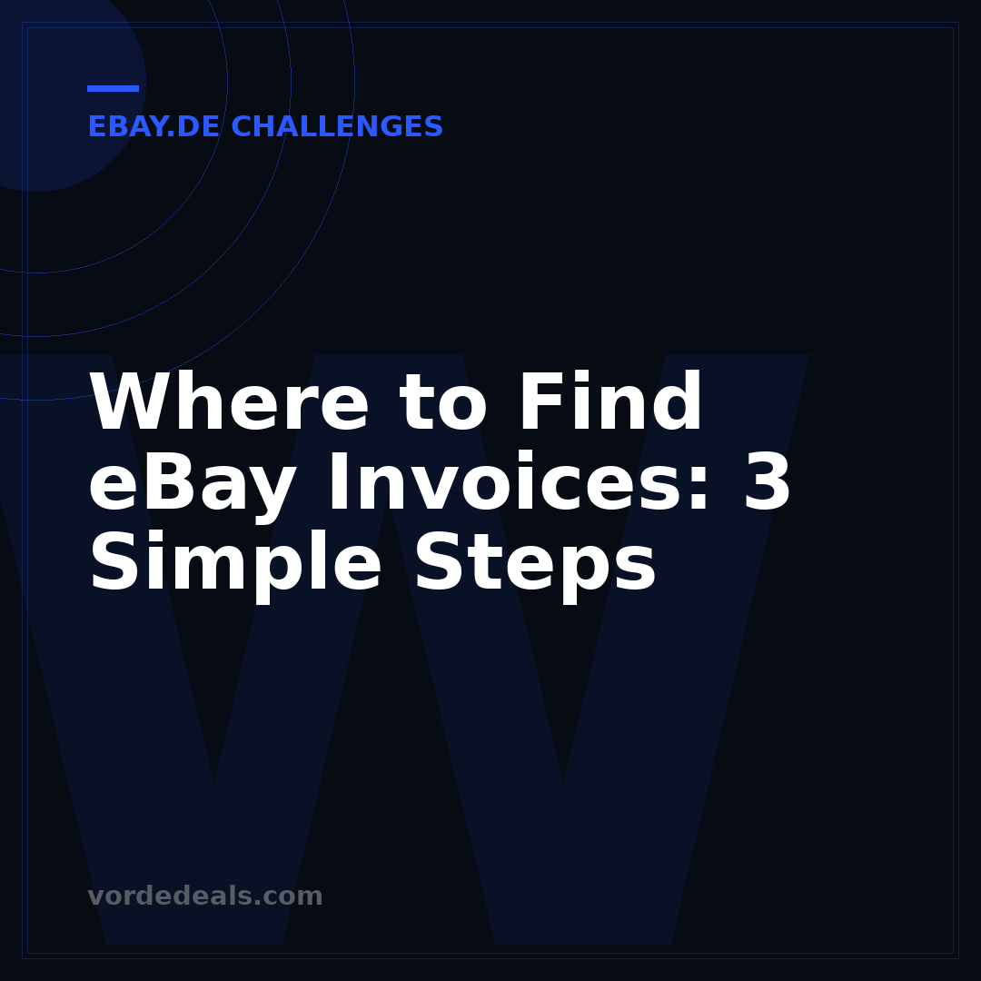 Where to Find eBay Invoices: 3 Simple Steps