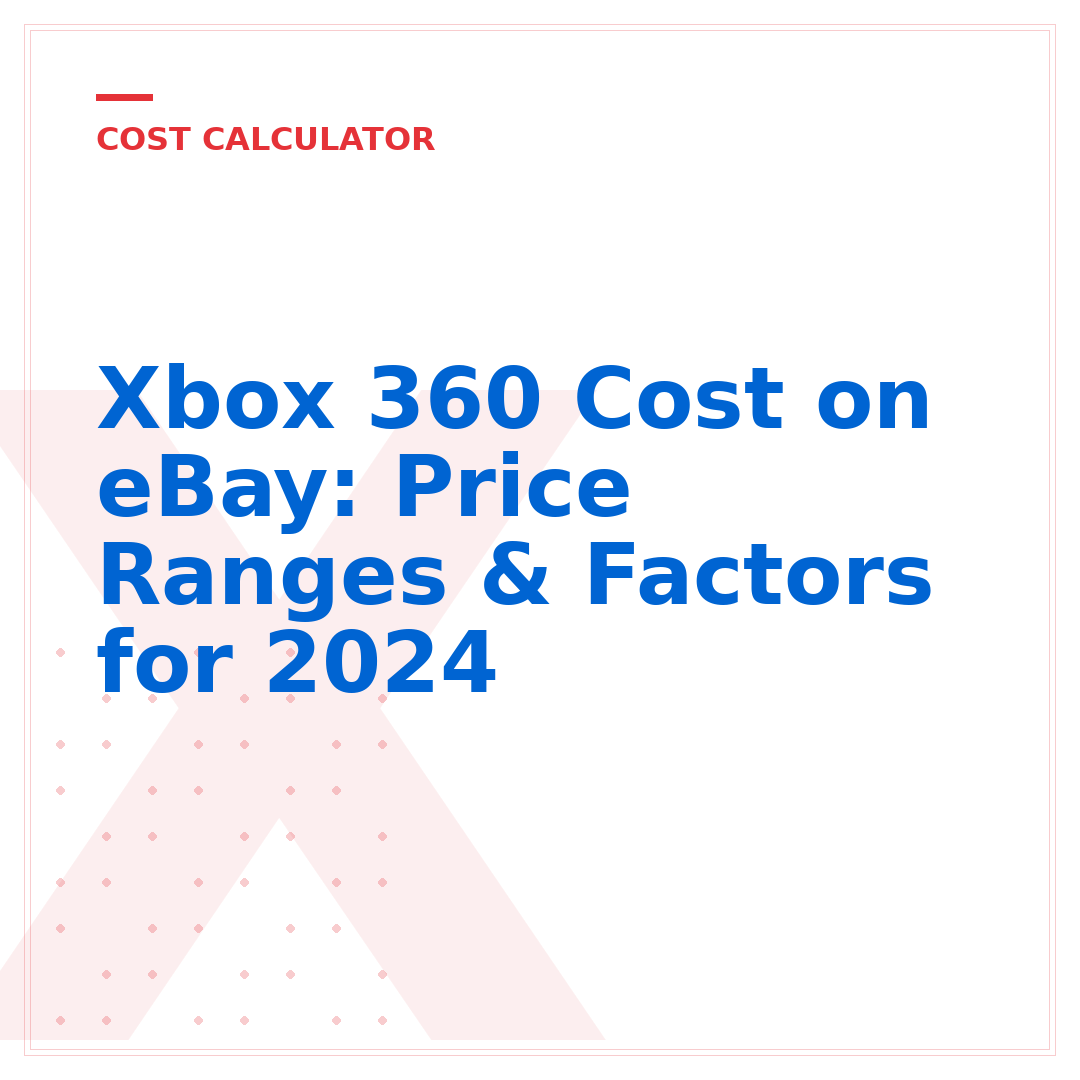 Xbox 360 Cost on eBay: Price Ranges & Factors for 2024